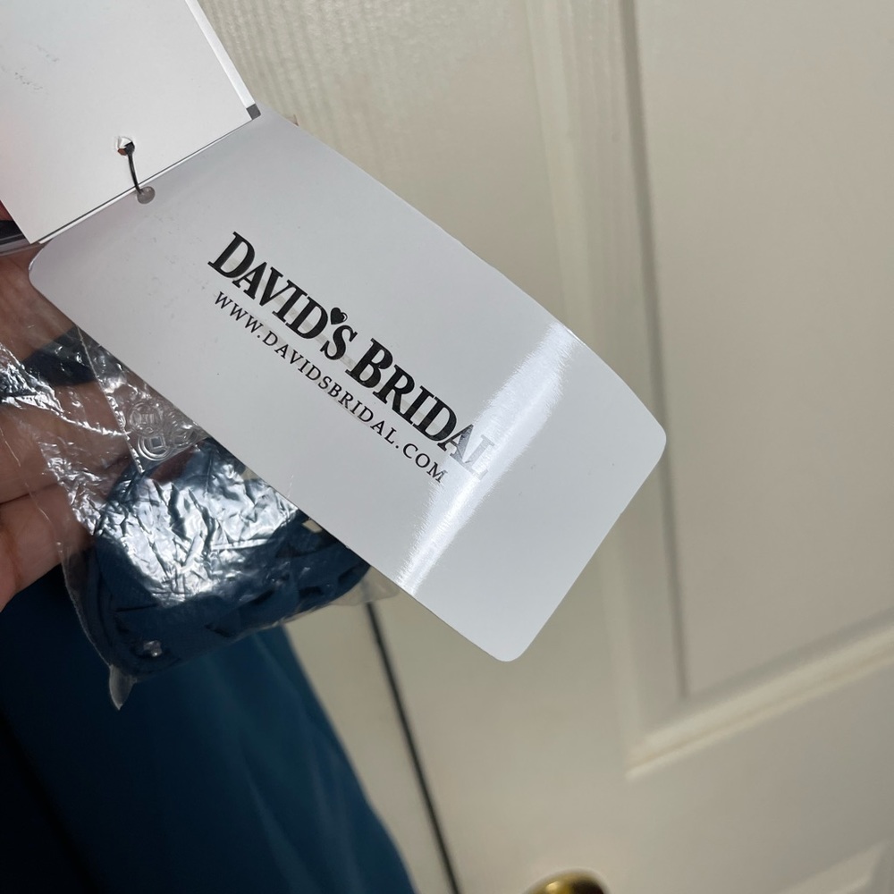 David’s Bridal Strapless Chiffon Short Dress Size 26 NWT - Picture 7 of 8